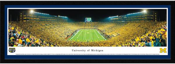 Blakeway Panoramas Michigan Wolverines Framed Panorama Poster