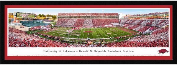 Blakeway Panoramas Arkansas Razorbacks Framed Panorama Poster