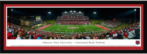 Blakeway Panoramas Arkansas State Red Wolves Framed Panorama Poster