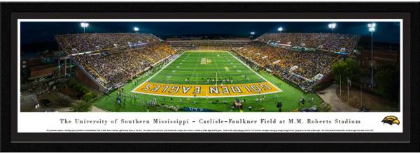 Blakeway Panoramas Southern Miss Golden Eagles Framed Panorama Poster