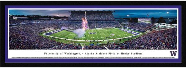 Blakeway Panoramas Washington Huskies Framed Panorama Poster