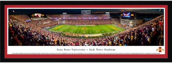 Blakeway Panoramas Iowa State Cyclones Framed Panorama Poster