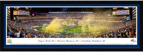 Blakeway Panoramas Denver Broncos Framed Panorama Poster