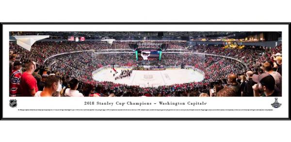 Blakeway Panoramas 2018 Stanley Cup Champions Washington Capitals Standard Framed Panorama Poster product image