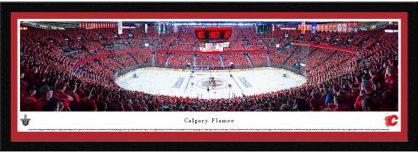 Blakeway Panoramas Calgary Flames Framed Panorama Poster