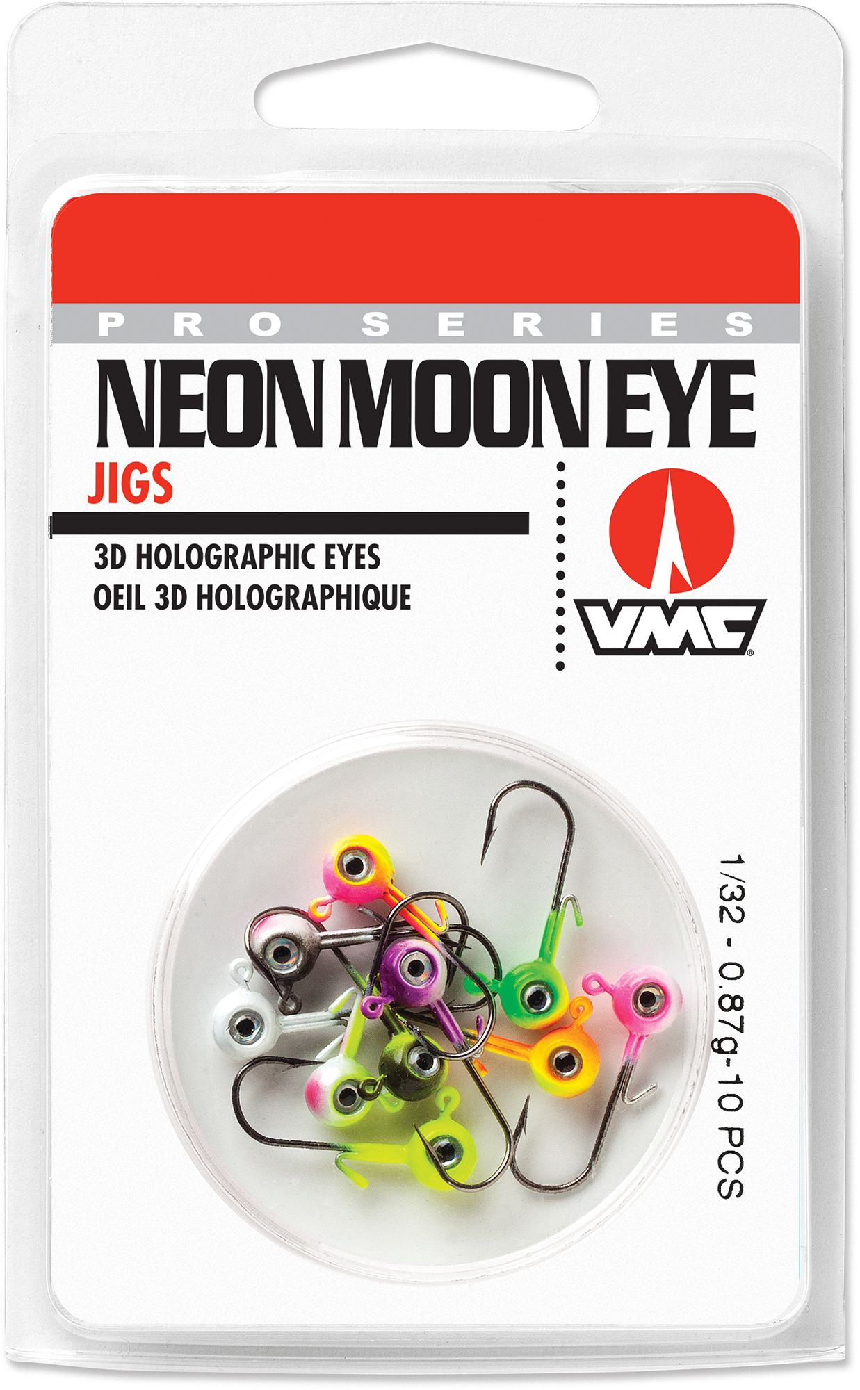 VMC 1/8 Oz. Neon Moon Eye Jig - 4 Pack - Chartreuse – Forza Sports