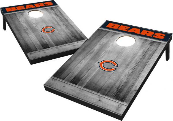 Wild Sports Chicago Bears Grey Wood Tailgate Toss