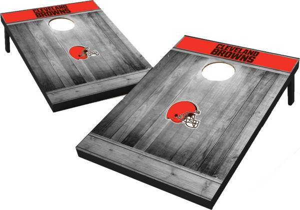 Wild Sports Cleveland Browns Grey Wood Tailgate Toss