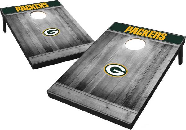 Wild Sports Green Bay Packers Grey Wood Tailgate Toss