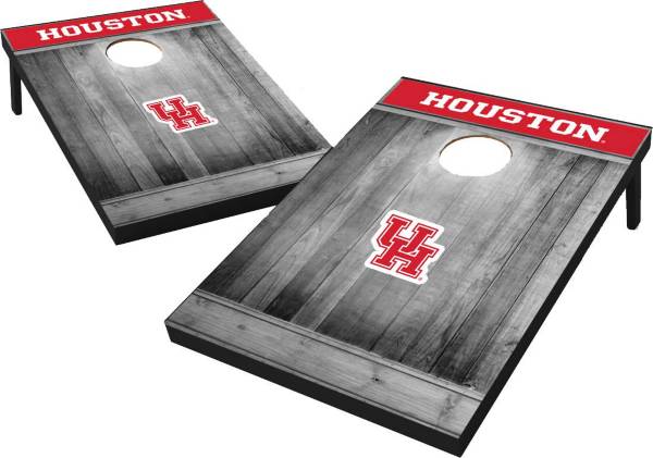 Wild Sports Houston Cougars NCAA Grey Wood Tailgate Toss