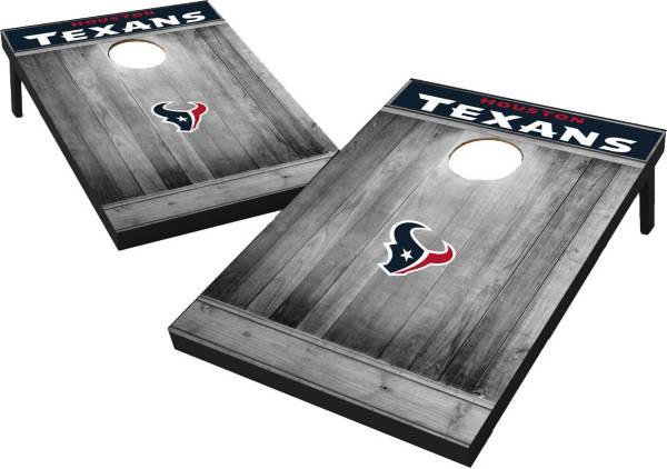 Wild Sports Houston Texans Grey Wood Tailgate Toss