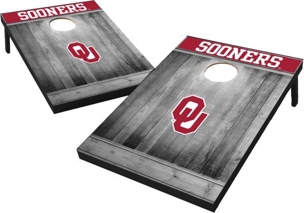 Wild Sports Oklahoma Sooners NCAA Grey Wood Tailgate Toss