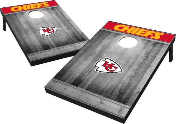 Kansas City Chiefs Grey Wood Tailgate Toss