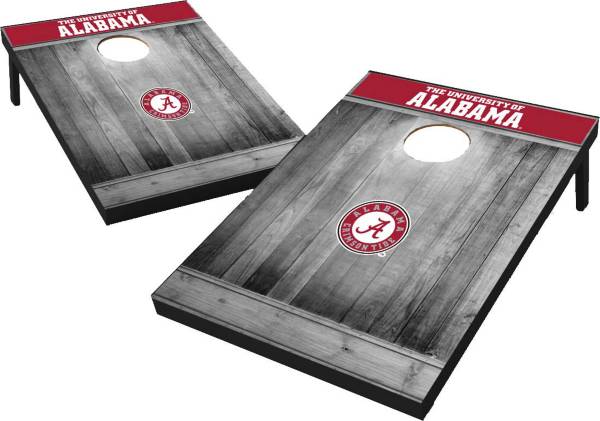 Wild Sports Alabama Crimson Tide NCAA Grey Wood Tailgate Toss