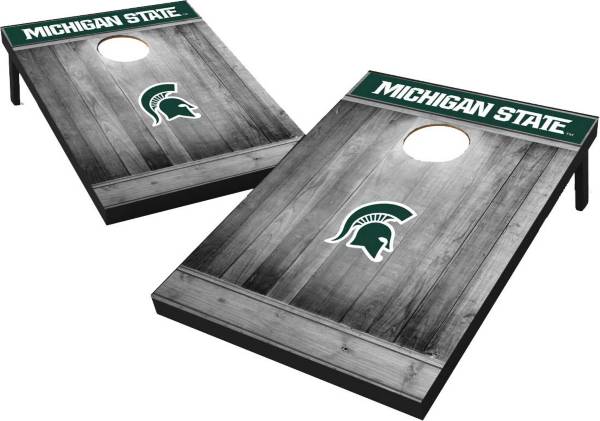 Wild Sports Michigan State Spartans NCAA Grey Wood Tailgate Toss