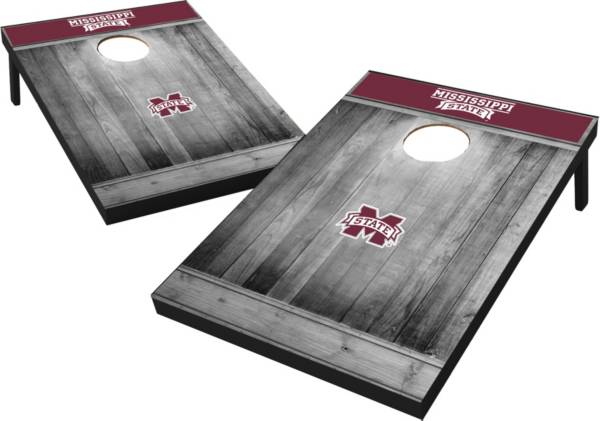 Wild Sports Mississippi State Bulldogs NCAA Grey Wood Tailgate Toss