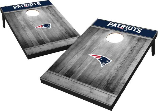 New England Patriots Grey Wood Tailgate Toss