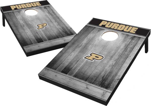 Wild Sports Purdue Boilermakers NCAA Grey Wood Tailgate Toss