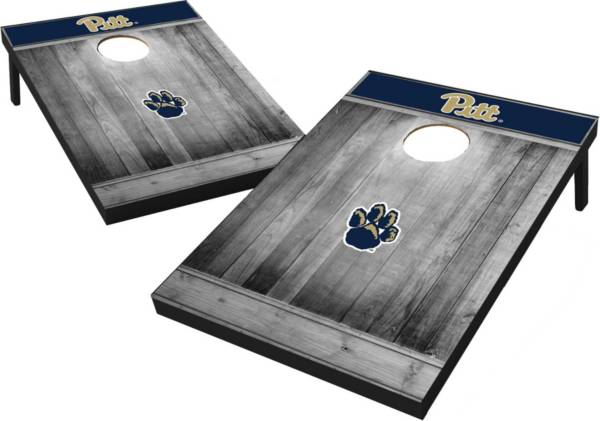 Wild Sports Pitt Panthers NCAA Grey Wood Tailgate Toss