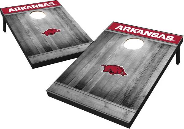 Wild Sports Arkansas Razorbacks NCAA Grey Wood Tailgate Toss product image