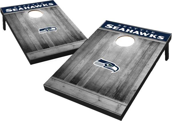 Seattle Seahawks Grey Wood Tailgate Toss