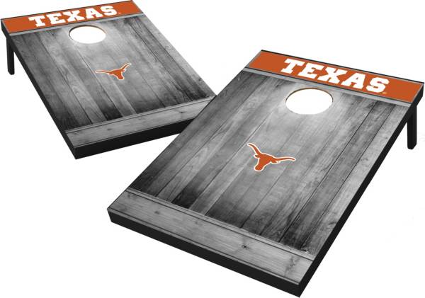 Wild Sports Texas Longhorns NCAA Grey Wood Tailgate Toss