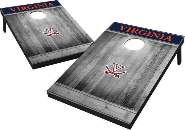 Wild Sports Virginia Cavaliers NCAA Grey Wood Tailgate Toss