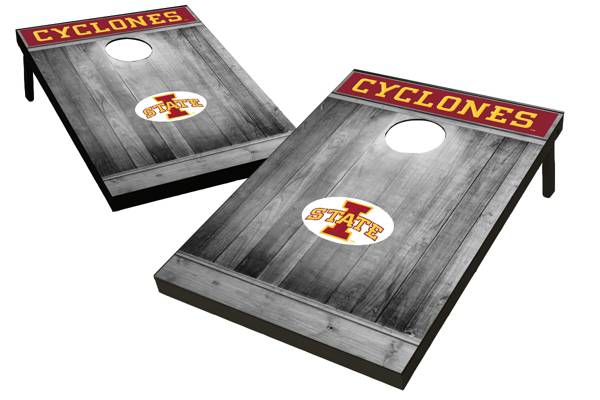 Wild Sports Iowa State Cyclones NCAA Grey Wood Tailgate Toss