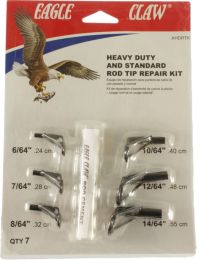 Colle Eagle Claw Heavy Duty & Standard tip guide kit de réparation _ 6 x Astuce anneaux 