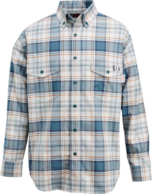 Wolverine Men's FireZero Flame Resistant 5.8 oz. Plaid Long Sleeve Twill Shirt