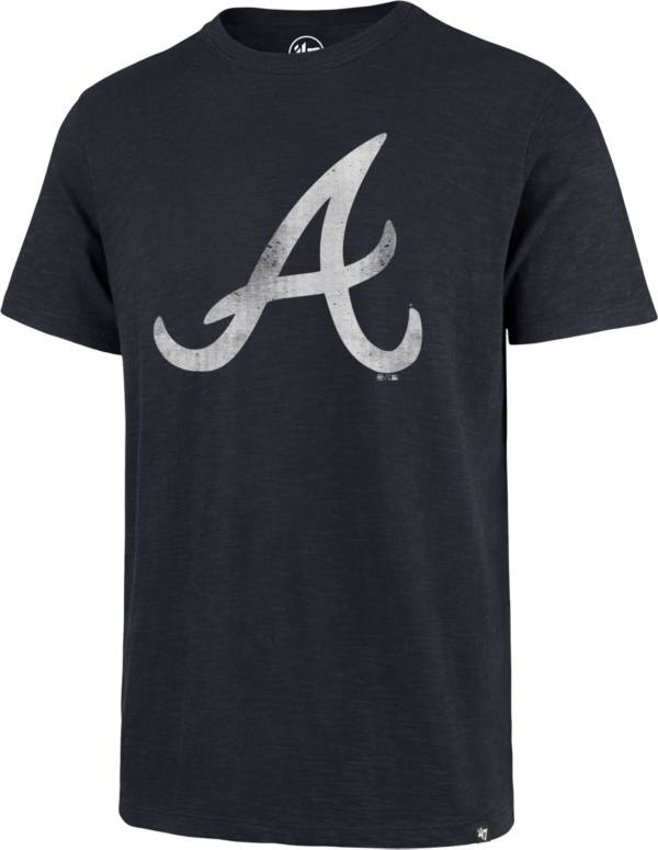 ‘47 Men's Atlanta Braves Navy Scrum T-Shirt