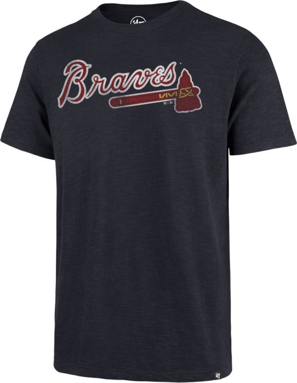 ‘47 Men's Atlanta Braves Navy Scrum T-Shirt