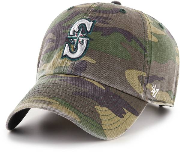 '47 Men's Seattle Mariners Camo Clean Up Adjustable Hat