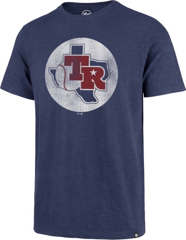 ‘47 Men's Texas Rangers Blue Scrum T-Shirt