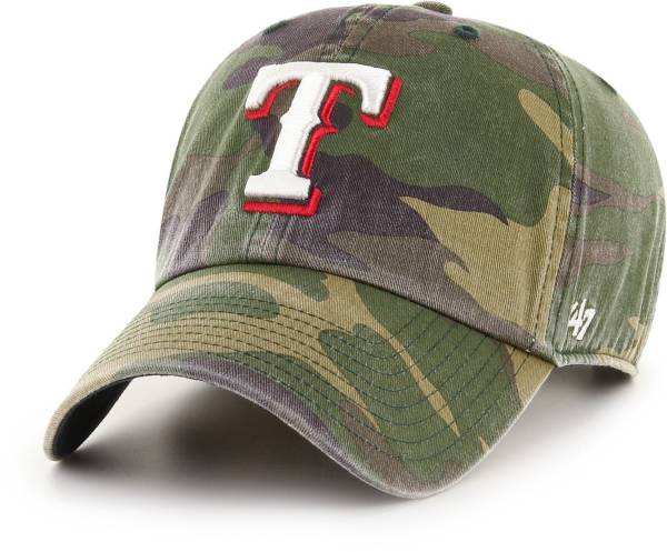 '47 Men's Texas Rangers Camo Clean Up Adjustable Hat