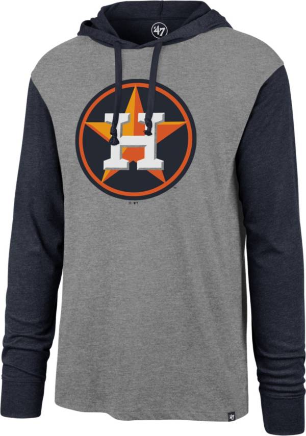 ‘47 Men's Houston Astros Grey Callback Sport Fleece Pullover Hoodie