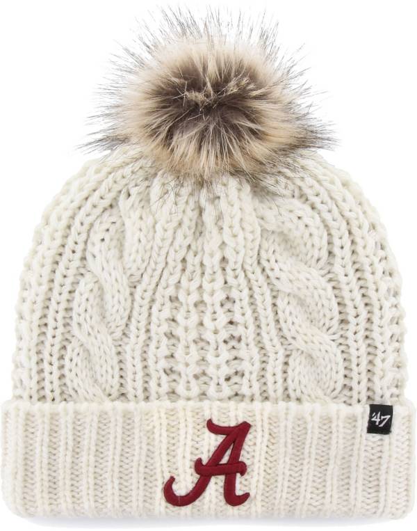 '47 Women's Alabama Crimson Tide Meeko Cuffed Knit White Hat