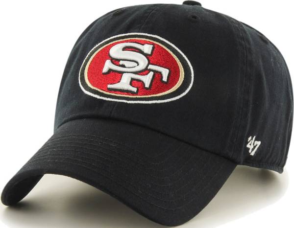 '47 Men's San Francisco 49ers Clean Up Black Adjustable Hat product image
