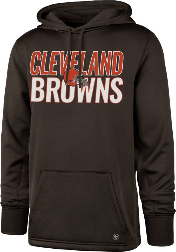 ‘47 Men's Cleveland Browns Tech Fleece Brown Performance Hoodie