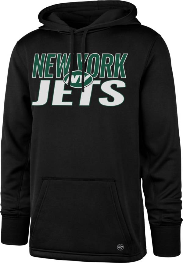 ‘47 Men's New York Jets Tech Fleece Black Performance Hoodie
