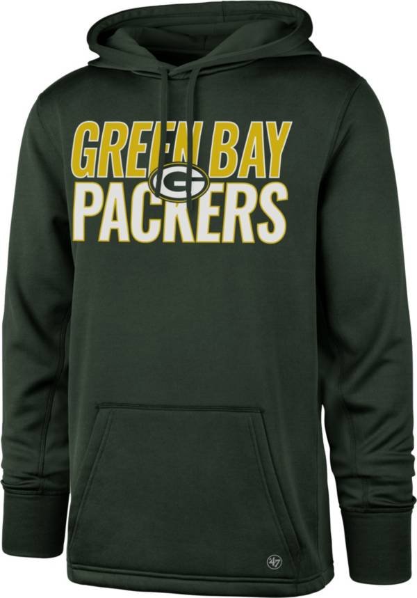 ‘47 Men's Green Bay Packers Tech Fleece Green Performance Hoodie