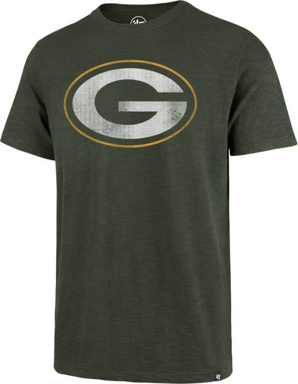 47 Men's Green Bay Packers Scrum Logo Green T-Shirt