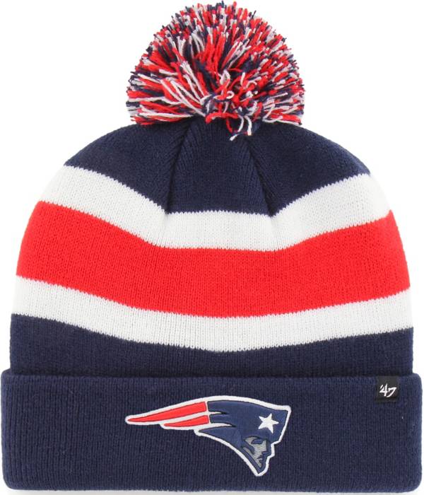 '47 Men's New England Patriots Breakaway Navy Pom Knit