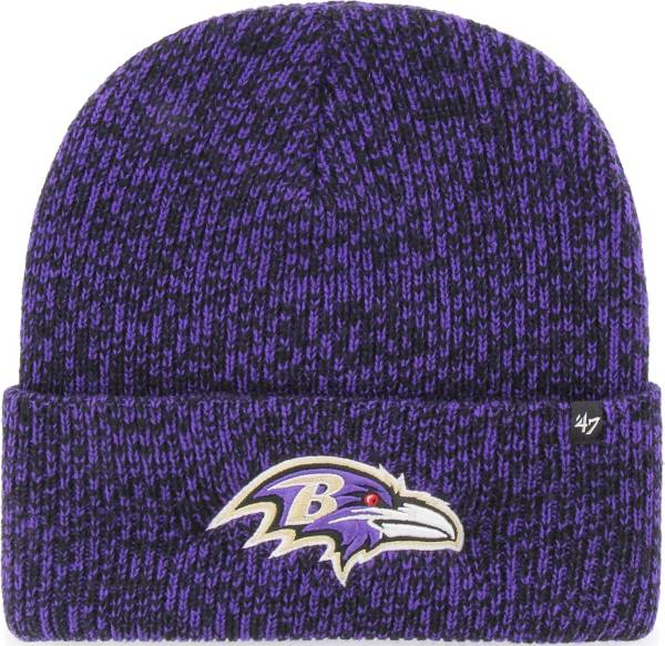 47 Men's Baltimore Ravens Brainfreeze Purple Cuffed Knit Hat product image