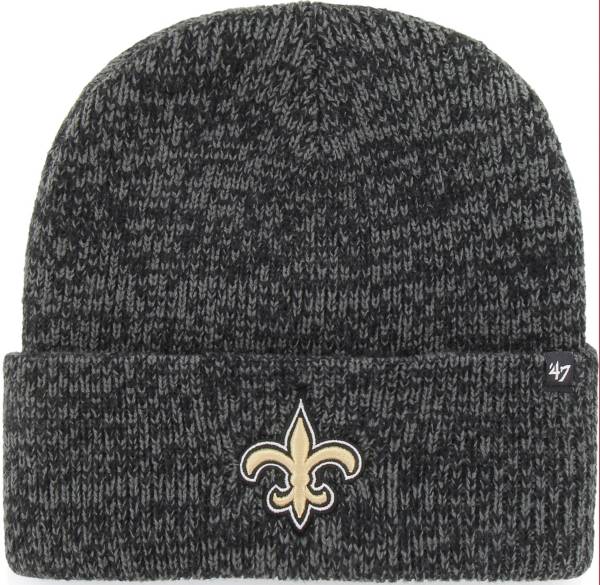 '47 Men's New Orleans Saints Brainfreeze Black Cuffed Knit