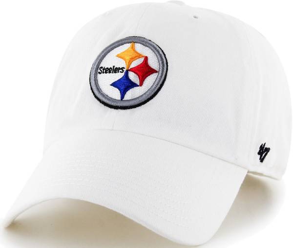 '47 Men's Pittsburgh Steelers Clean Up White Adjustable Hat product image