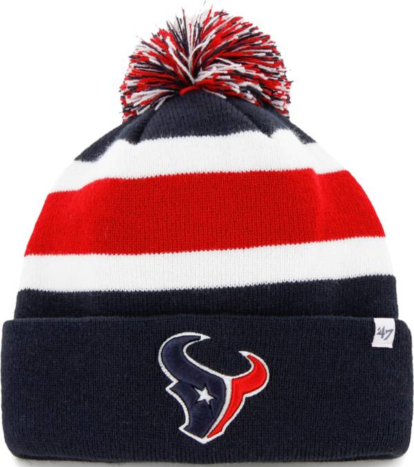 47 Men's Houston Texans Breakaway Navy Pom Knit Hat