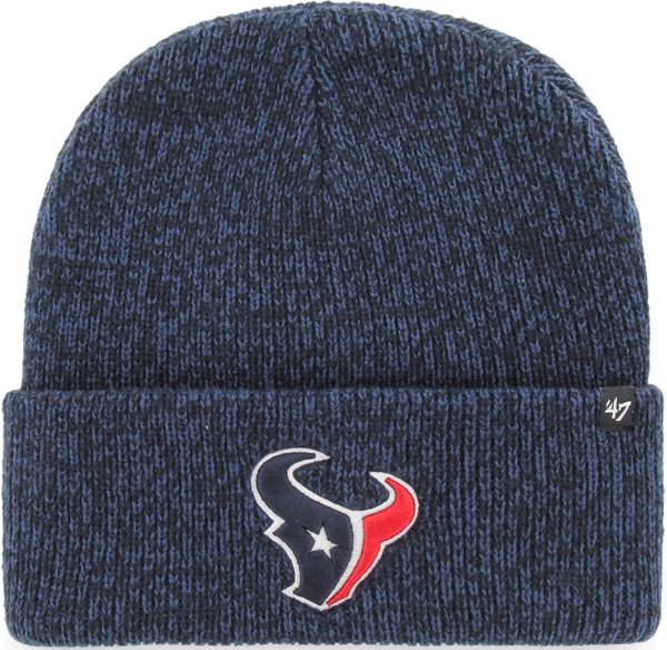 '47 Men's Houston Texans Brainfreeze Navy Cuffed Knit