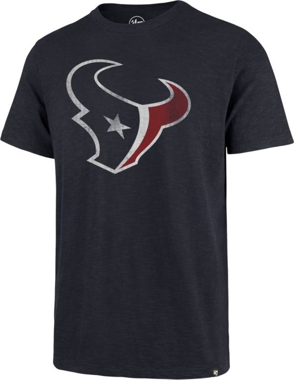 47 Men's Houston Texans Scrum Logo Navy T-Shirt