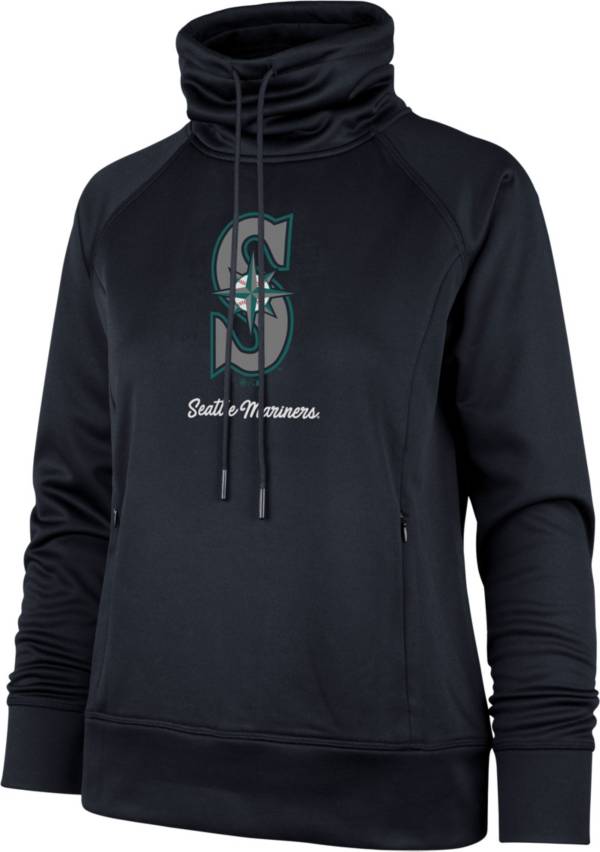 ‘47 Women's Seattle Mariners Navy Tech Fleece Funnel Neck Pullover